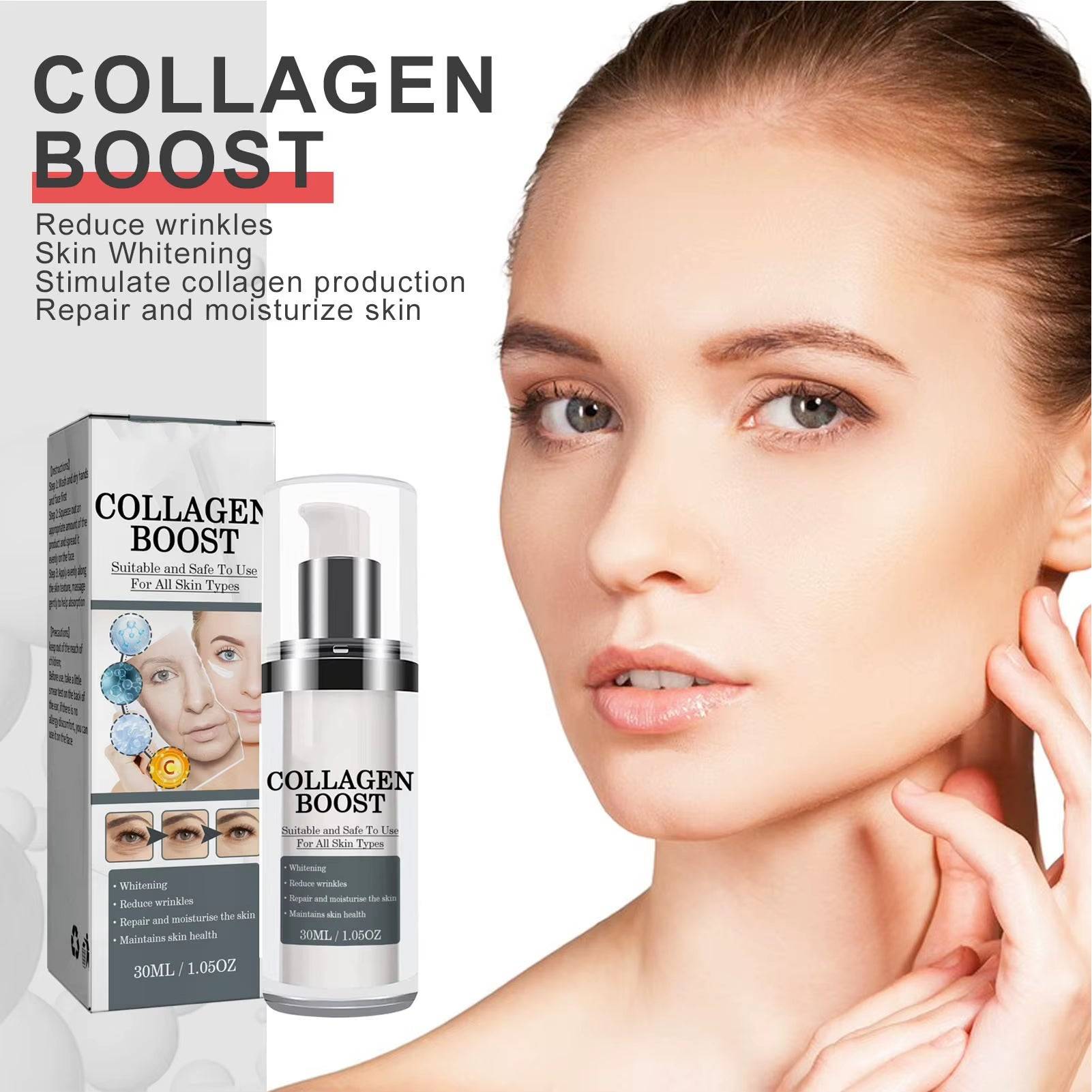 30Ml Collagen Serum Moisturizing Skin Repair Whitening Brightening anti Wrinkle Face Serum Acne Treatments